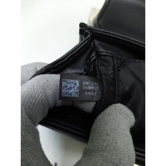 Michael Kors Serena Quilted Pushlock Satchel Crossbody Bag in Black - NWT $498 - Picture 11 of 12